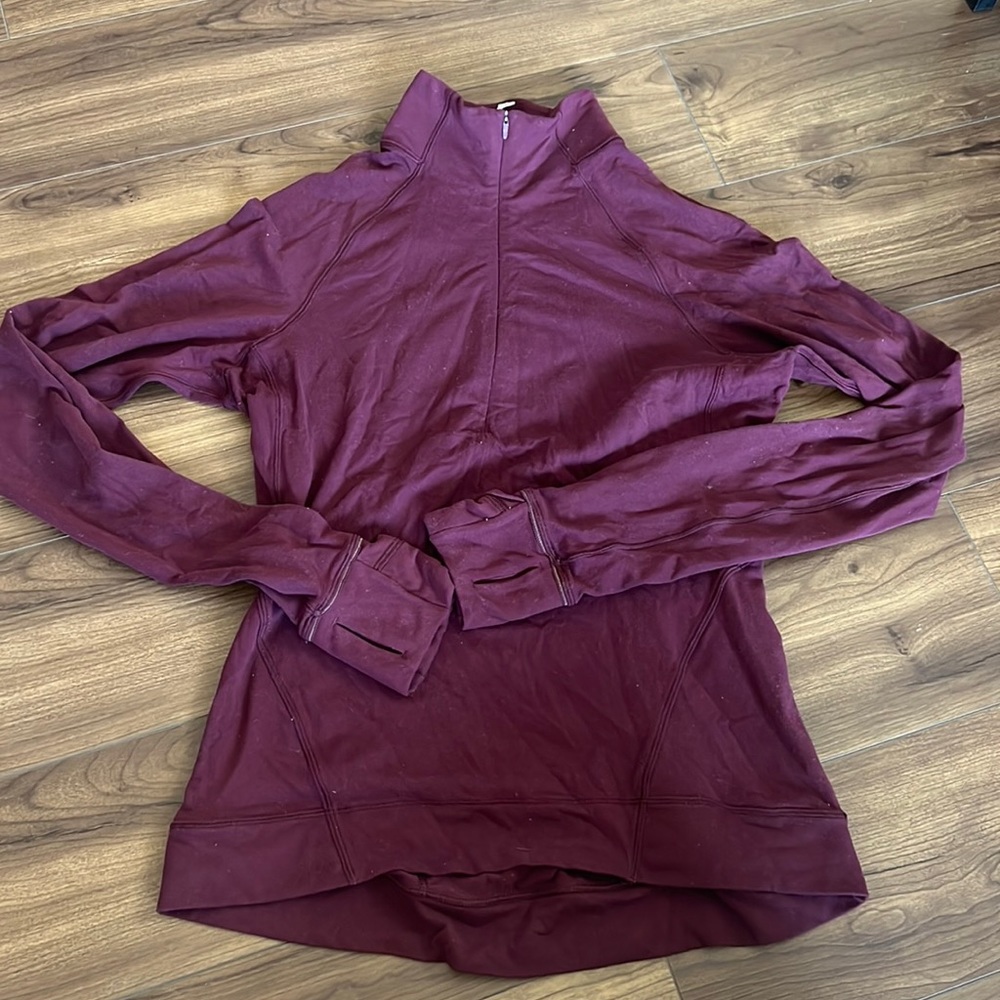 Maroon lululemon quarter zip